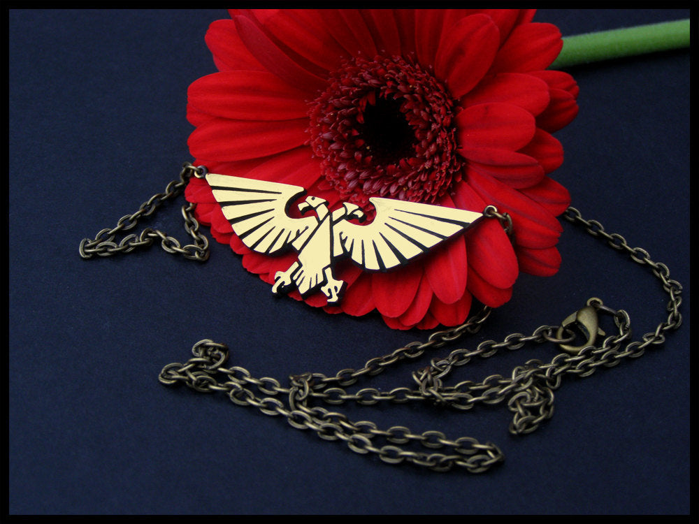 Warhammer 40K Empereur de l’Humanité Ancien Collier Pendentif Aigle Aquila Impérial