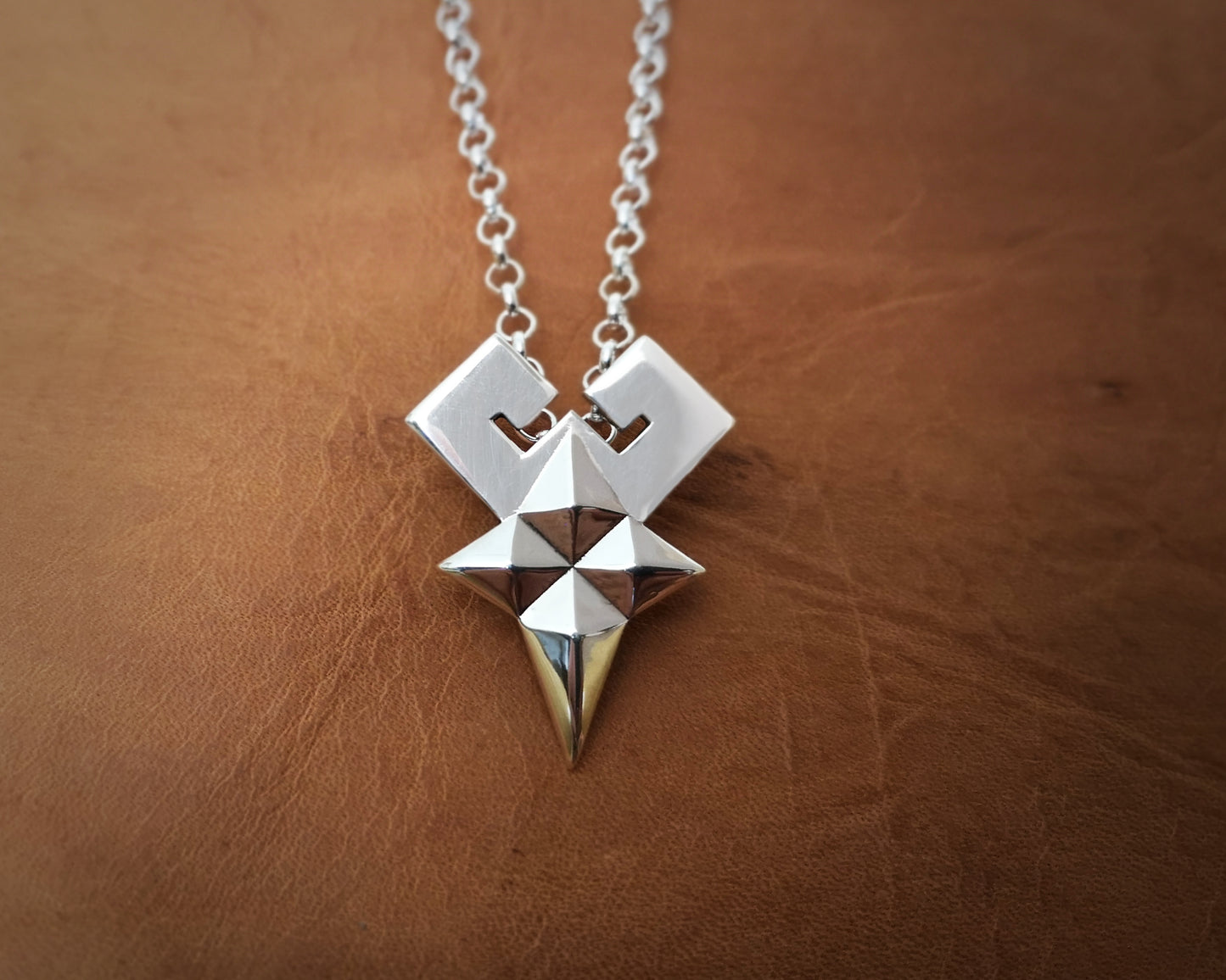 Collier pendentif princesse reine héritière en argent sterling 925 Kingdom Hearts Sora