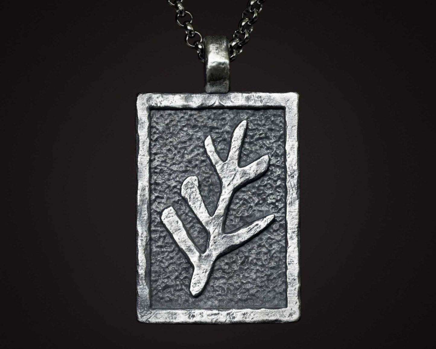 Fabriqué à la main Cthulhu HP Lovecraft Elder Sign Protection contre les dieux aînés Symbole Collier Pendentif Bijoux Amulette Laiton / 925 Argent Sterling