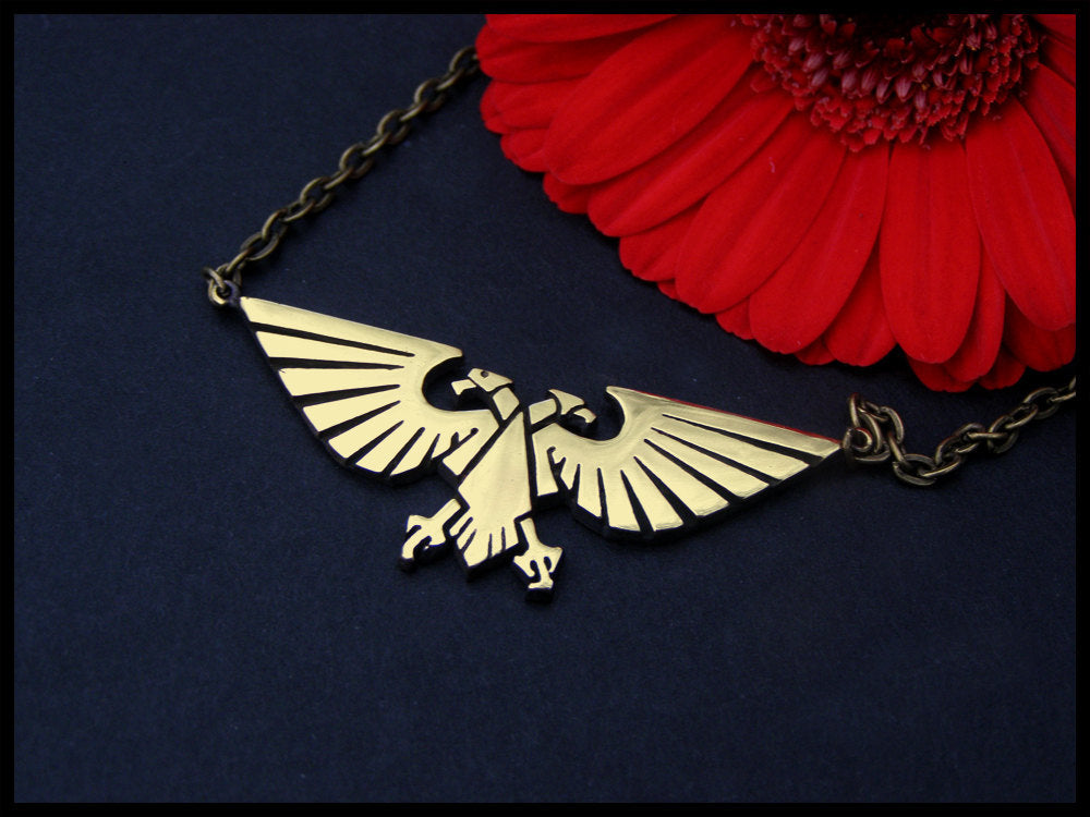 Warhammer 40K Empereur de l’Humanité Ancien Collier Pendentif Aigle Aquila Impérial