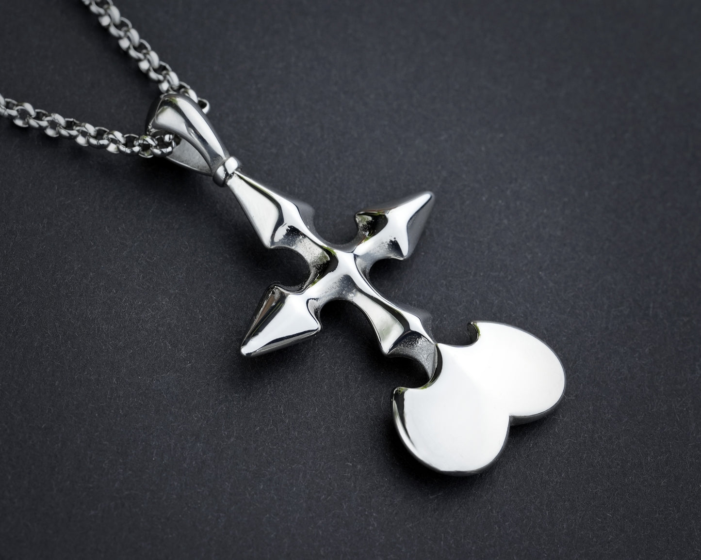 Kingdom Hearts Nobody Stainless Steel Pendant Necklace Charm Necklace Jewelry