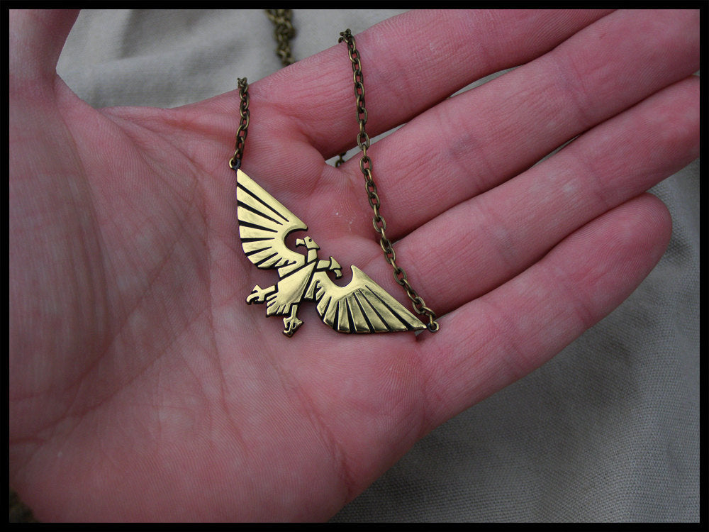 Warhammer 40K Empereur de l’Humanité Ancien Collier Pendentif Aigle Aquila Impérial