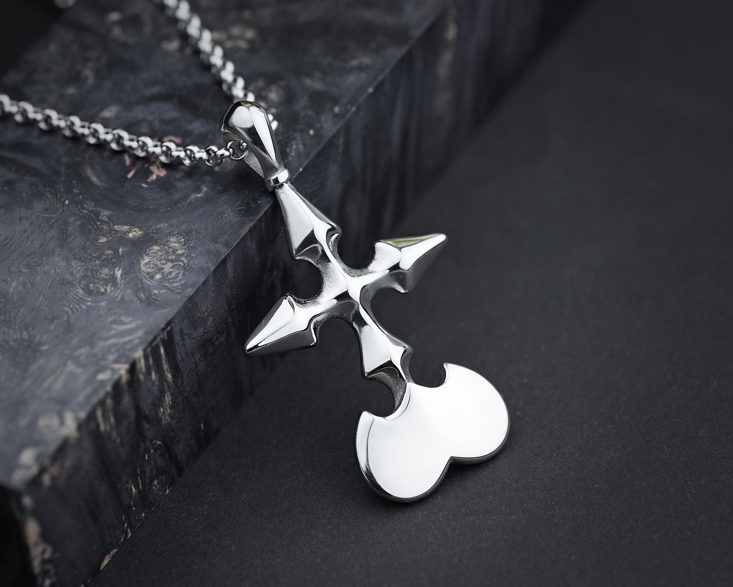 Kingdom Hearts Nobody Stainless Steel Pendant Necklace Charm Necklace Jewelry