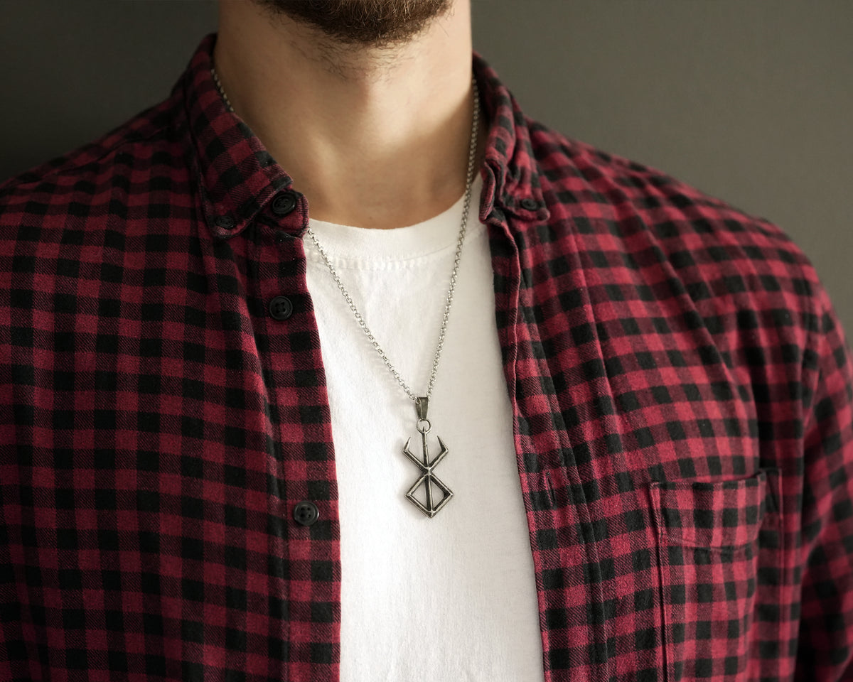Marque de Sacrifice Rune Anime collier pendentif bijoux fantaisie Cosplay cadeau pour hommes femmes