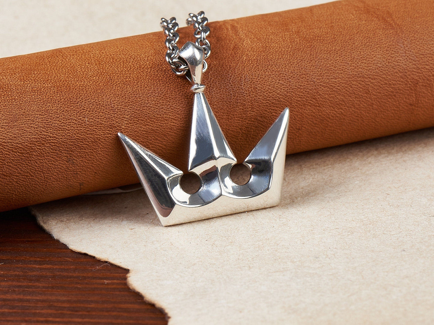 925 Sterling Silver Crown Queen Princess Pendant Necklace Charm Jewelry - Baldur Jewelry
