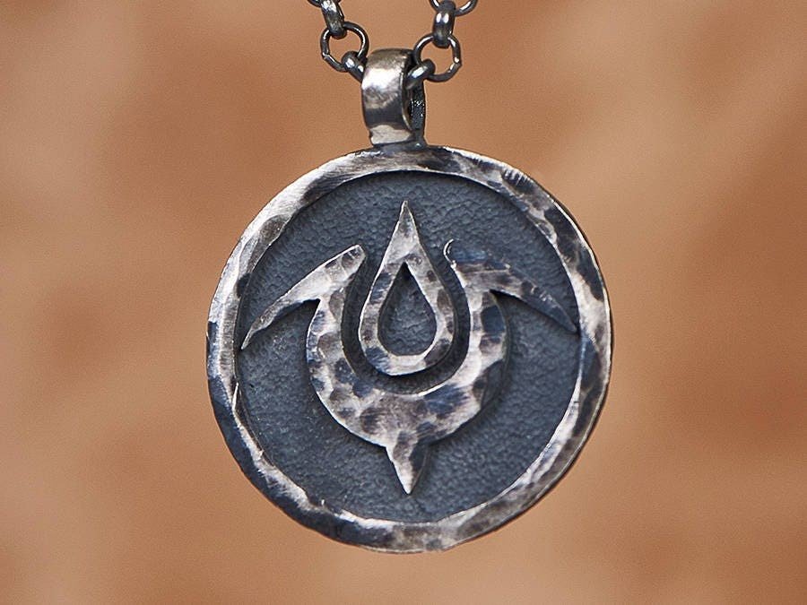 925 Sterling Silver Fire Emblem Exalt Solid Metal Pendant Necklace - Baldur Jewelry