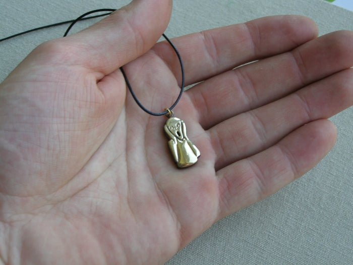 Edvard Munch Scream Necklace Pendant Jewelry For Men and Women