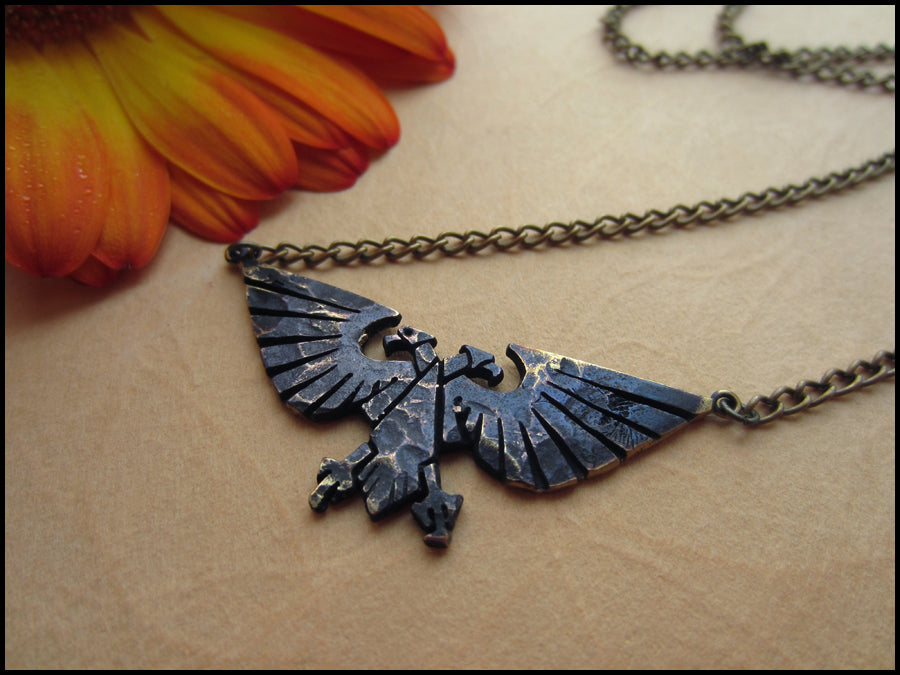 Warhammer 40K Empereur de l’Humanité Ancien Collier Pendentif Aigle Aquila Impérial