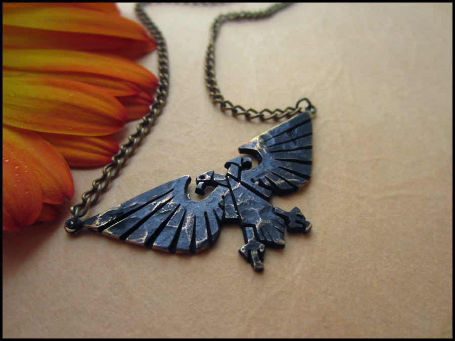 Warhammer 40K Empereur de l’Humanité Ancien Collier Pendentif Aigle Aquila Impérial