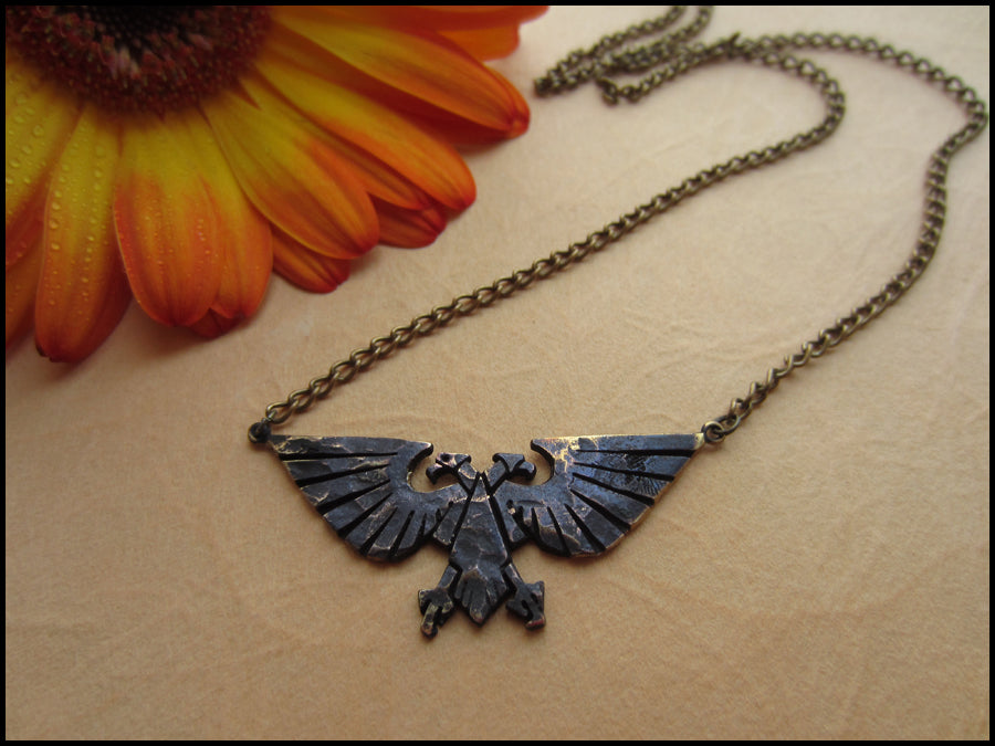 Warhammer 40K Empereur de l’Humanité Ancien Collier Pendentif Aigle Aquila Impérial