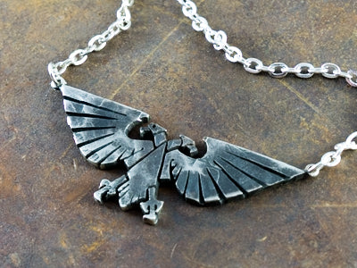 Warhammer 40K Empereur de l’Humanité Ancien Collier Pendentif Aigle Aquila Impérial