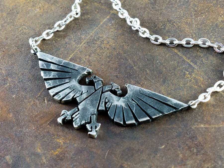 Warhammer 40K Empereur de l’Humanité Ancien Collier Pendentif Aigle Aquila Impérial