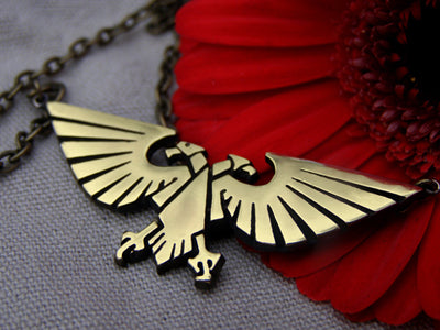 Warhammer 40K Empereur de l’Humanité Ancien Collier Pendentif Aigle Aquila Impérial