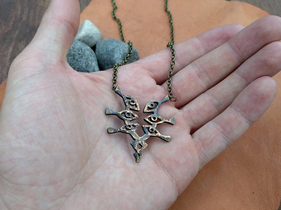 Fire Emblem Grima Solid Metal Pendant Necklace - Baldur Jewelry