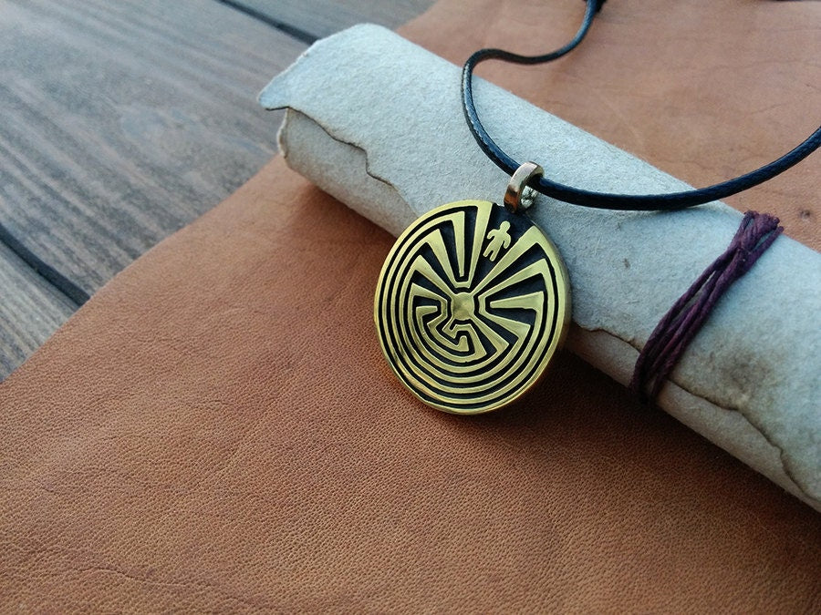 Man In The Maze Native I'itoi Iʼithi litoi Pendant Necklace - Baldur Jewelry