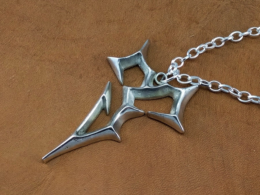 Grand collier Tidus en argent sterling de Final Fantasy X