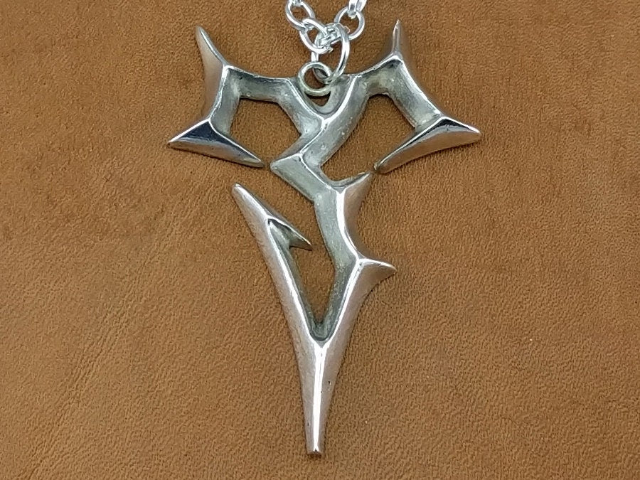 Grand collier Tidus en argent sterling de Final Fantasy X