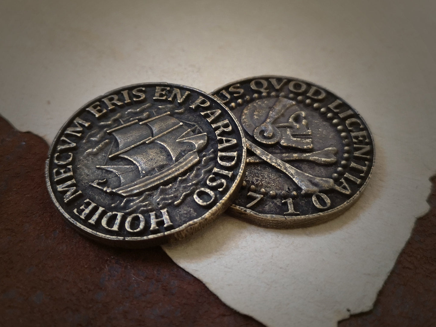 Uncharted 4 Pirate Treasure Coin 2 sided High Quality Replica - Baldur Jewelry