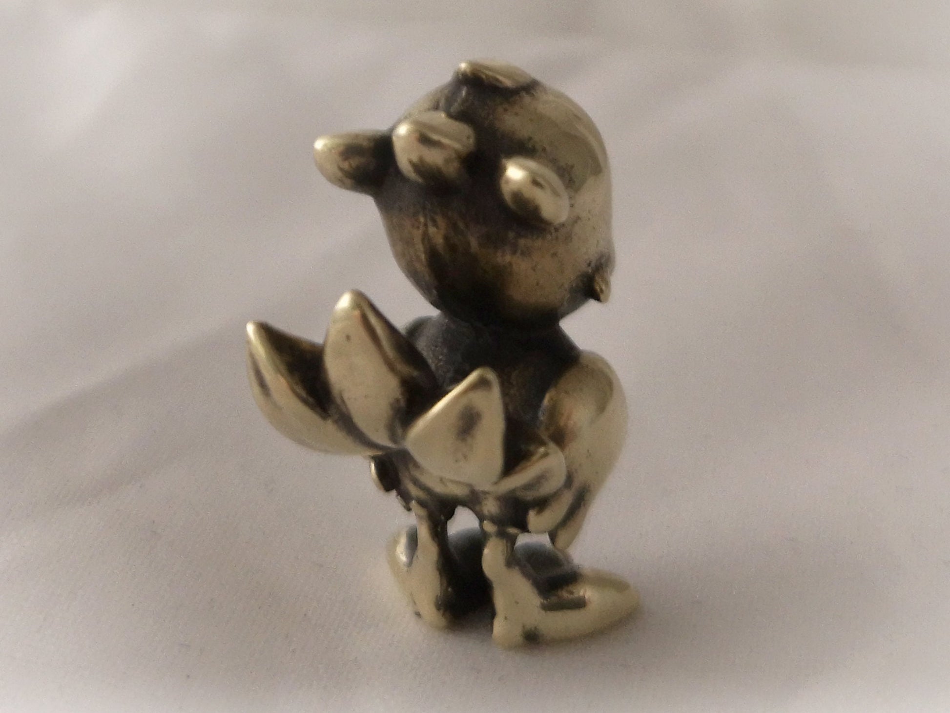 Final Fantasy Chocobo High Polished Metal Miniature Statue from Brass - Baldur Jewelry