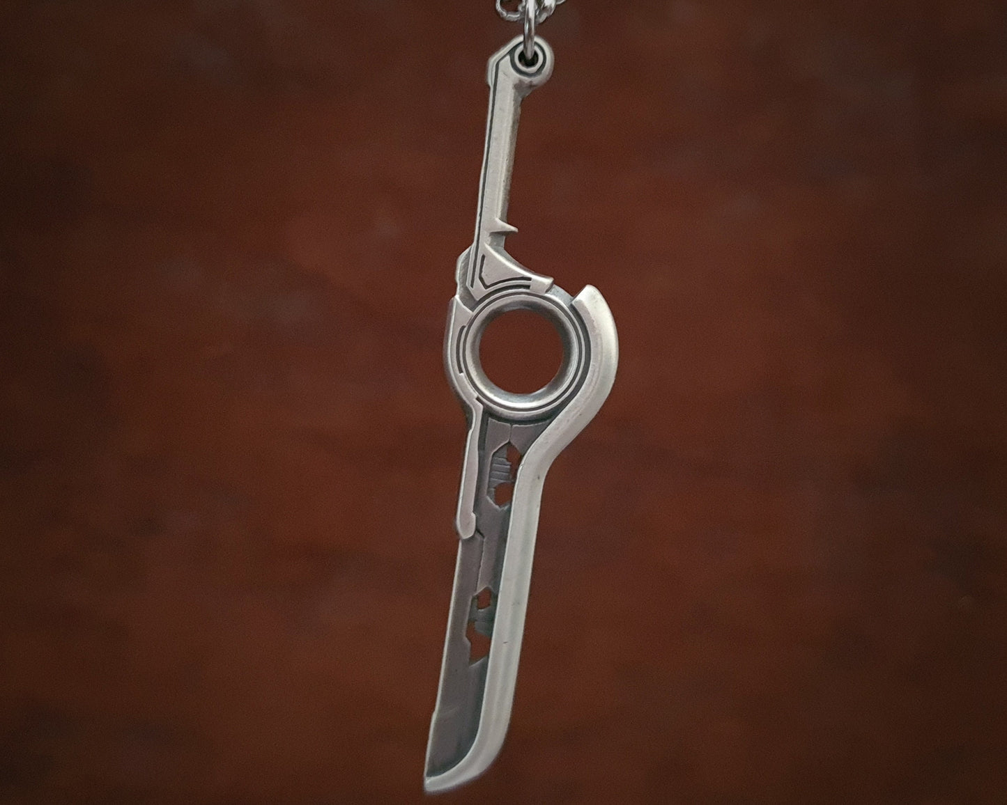 Xenoblade Chronicles Shulk Monado Sword Pendant Necklace Charm - Baldur Jewelry
