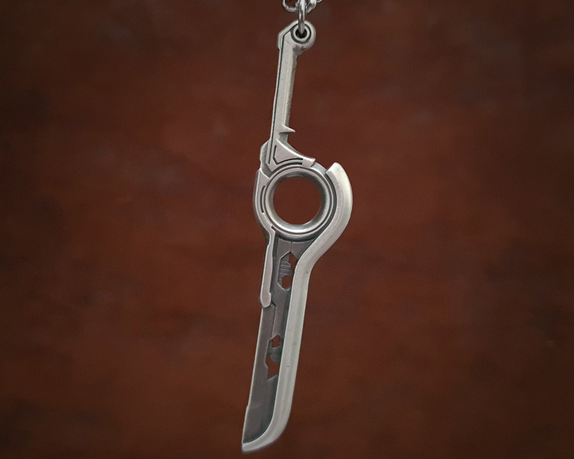 Xenoblade Chronicles Shulk Monado Sword Pendant Necklace Charm - Baldur Jewelry