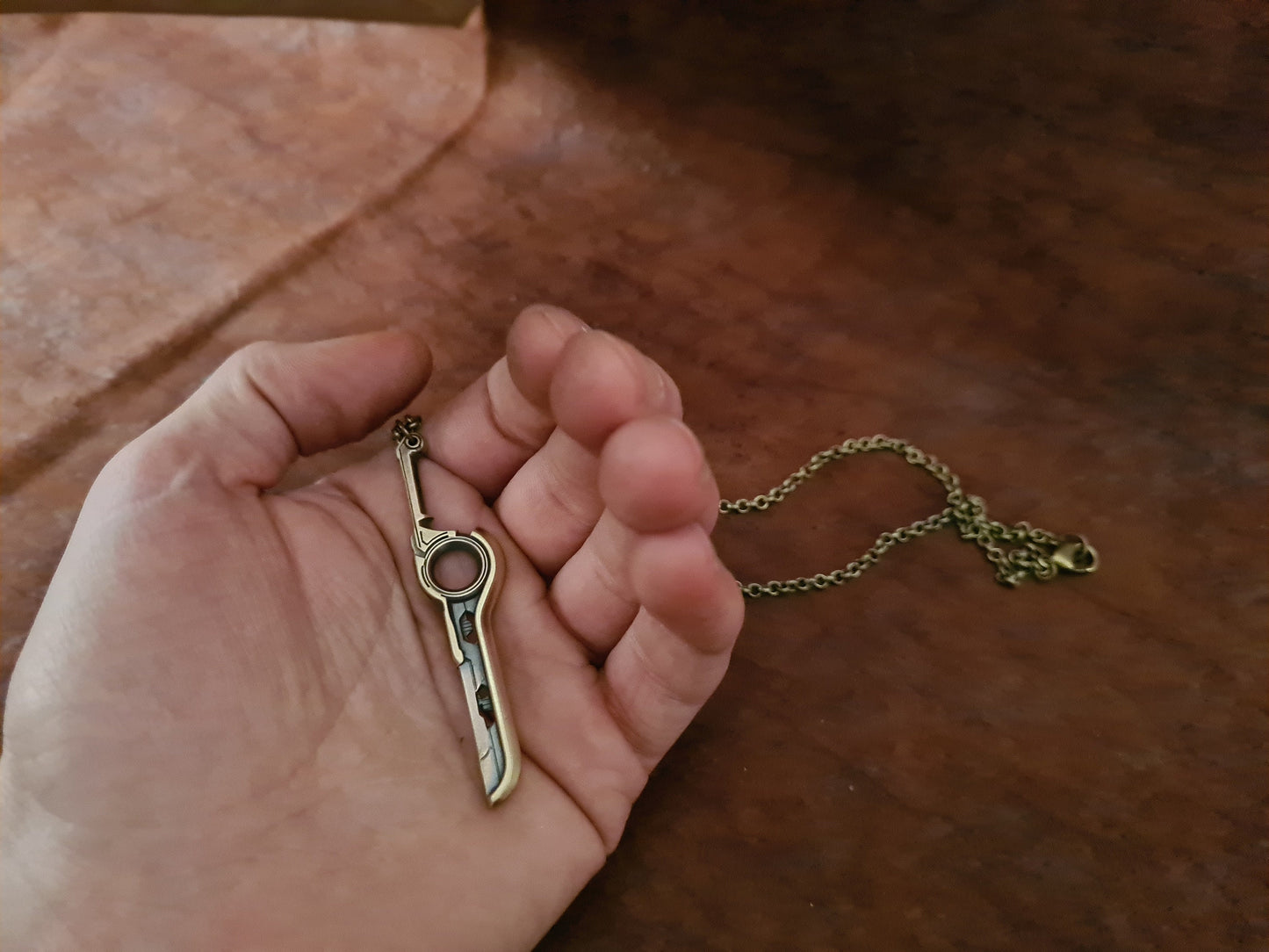 Xenoblade Chronicles Shulk Monado Sword Pendant Necklace Charm - Baldur Jewelry