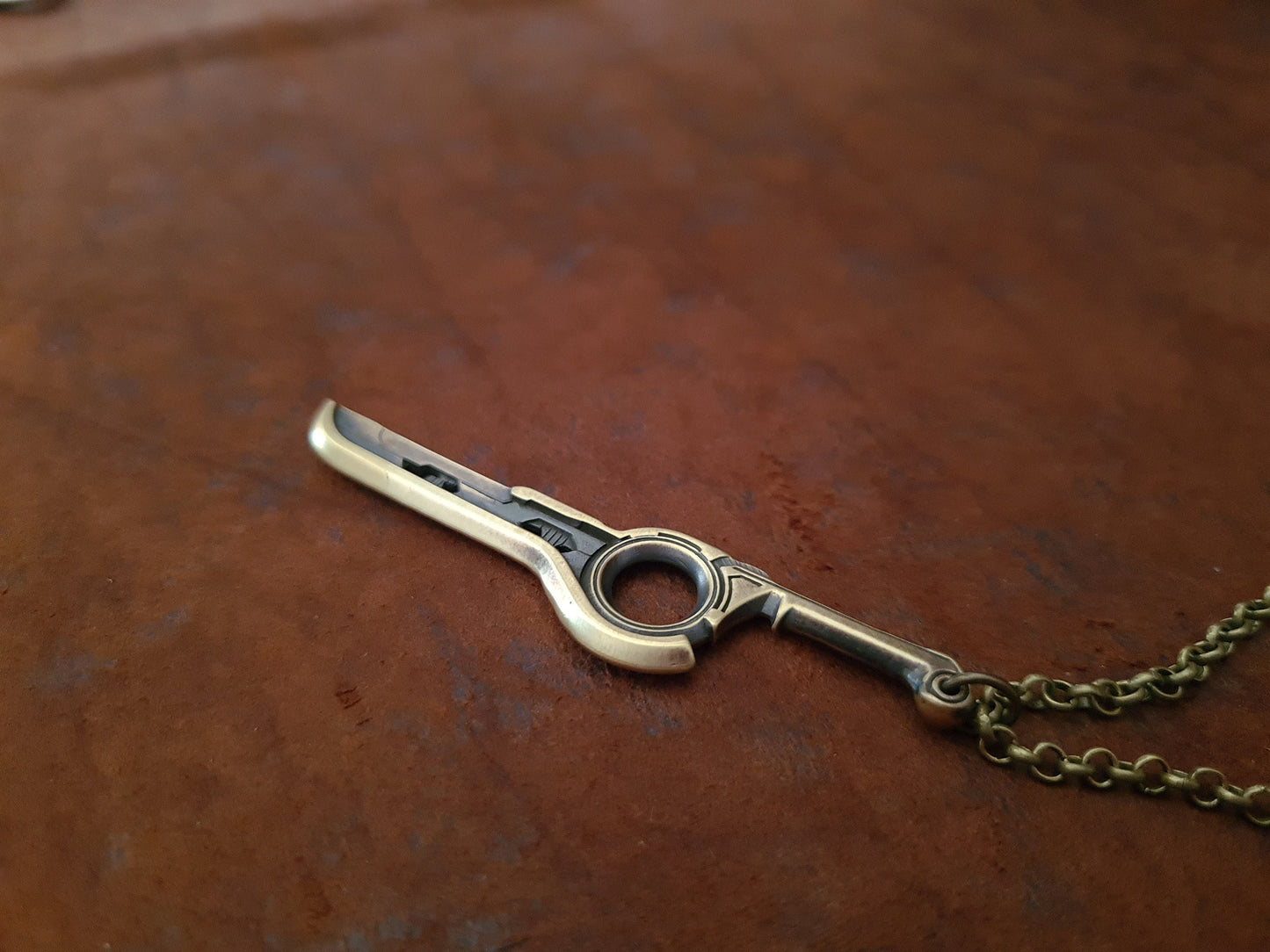 Xenoblade Chronicles Shulk Monado Sword Pendant Necklace Charm - Baldur Jewelry
