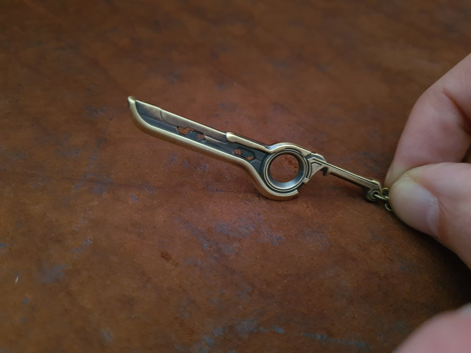 Xenoblade Chronicles Shulk Monado Sword Pendant Necklace Charm - Baldur Jewelry