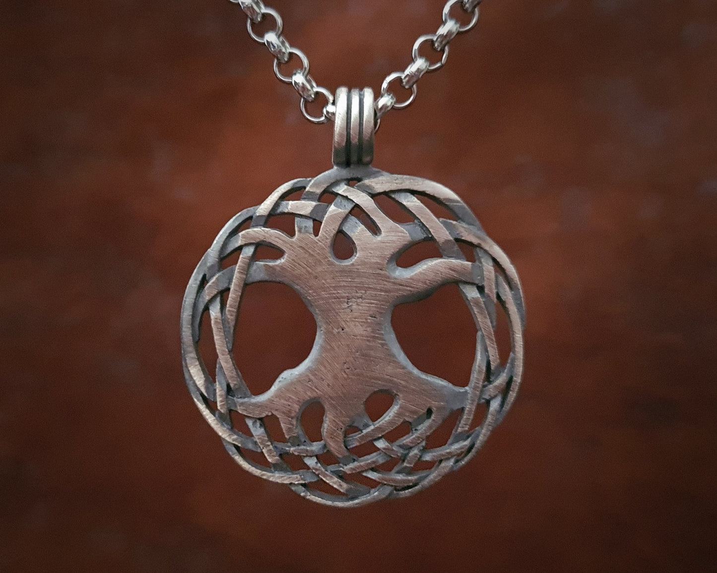 Viking Norse Yggdrasil Tree of Life Pendant Necklace Jewelry Amulet - Baldur Jewelry