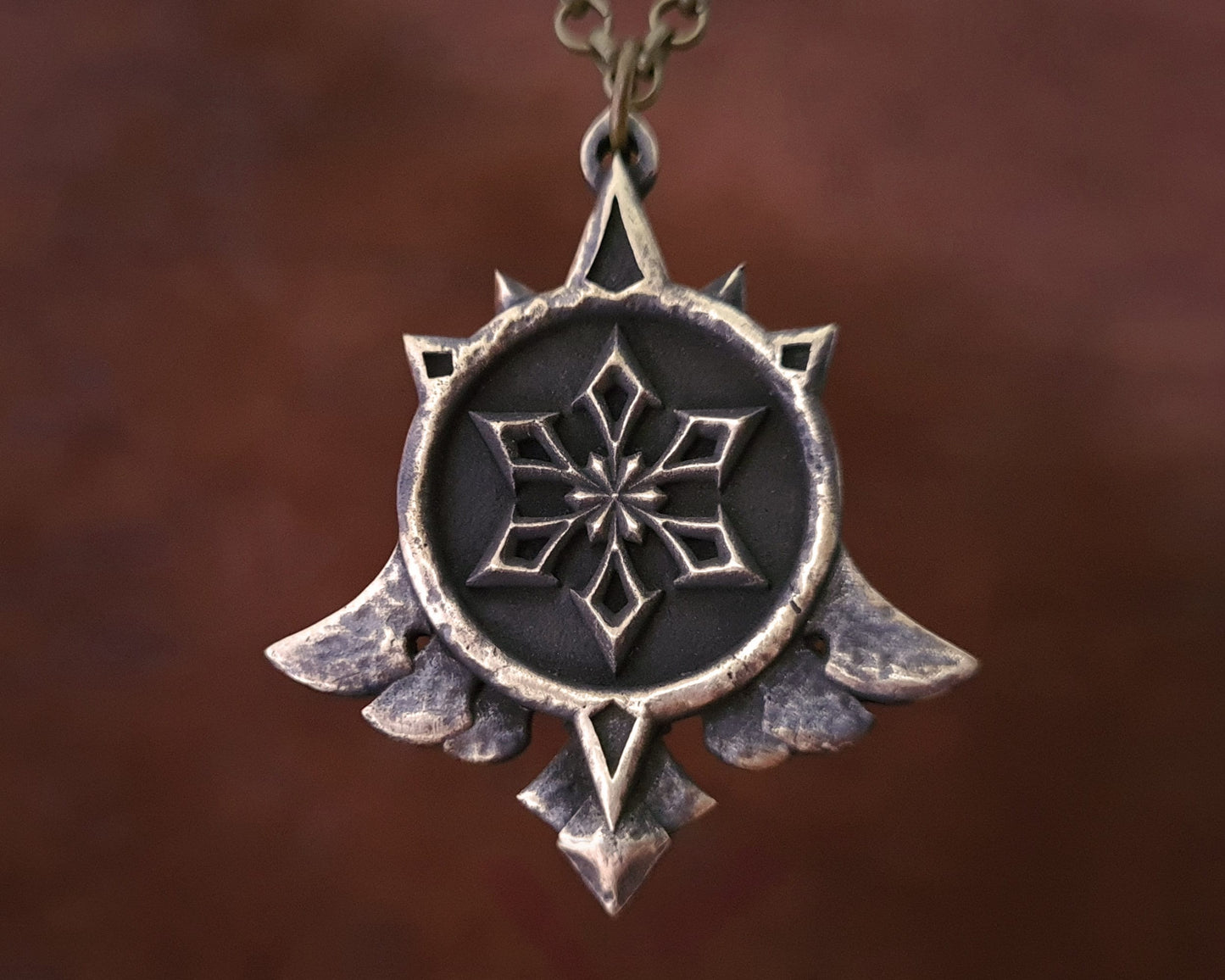 Genshin Impact Vision Real Metal Necklace Mondstadt Anemo Cryo Dendro Electro Geo Hydro Pyro Style Pendant Charm Jewelry - Baldur Jewelry