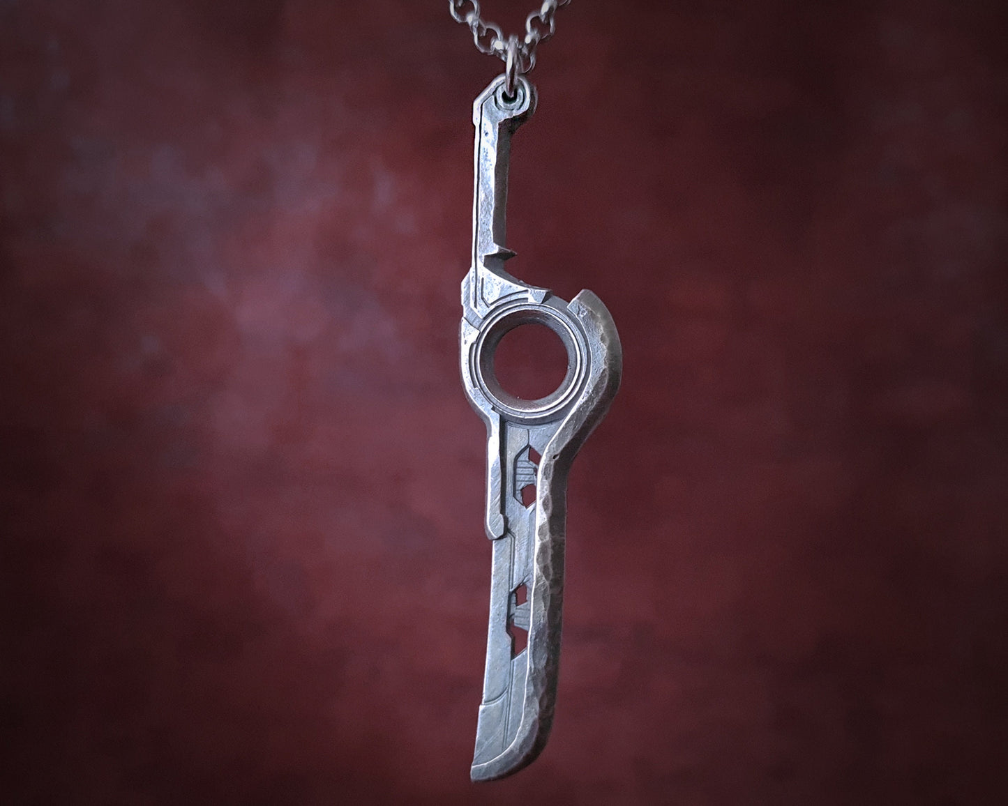 Xenoblade Chronicles Shulk Monado Sword Pendant Necklace Charm - Baldur Jewelry
