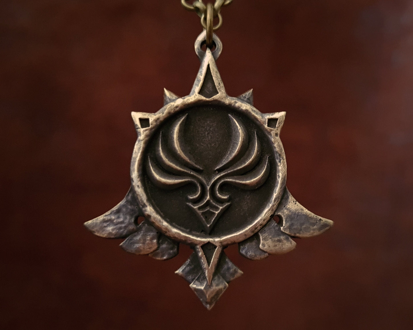 Genshin Impact Vision Real Metal Necklace Mondstadt Anemo Cryo Dendro Electro Geo Hydro Pyro Style Pendant Charm Jewelry - Baldur Jewelry