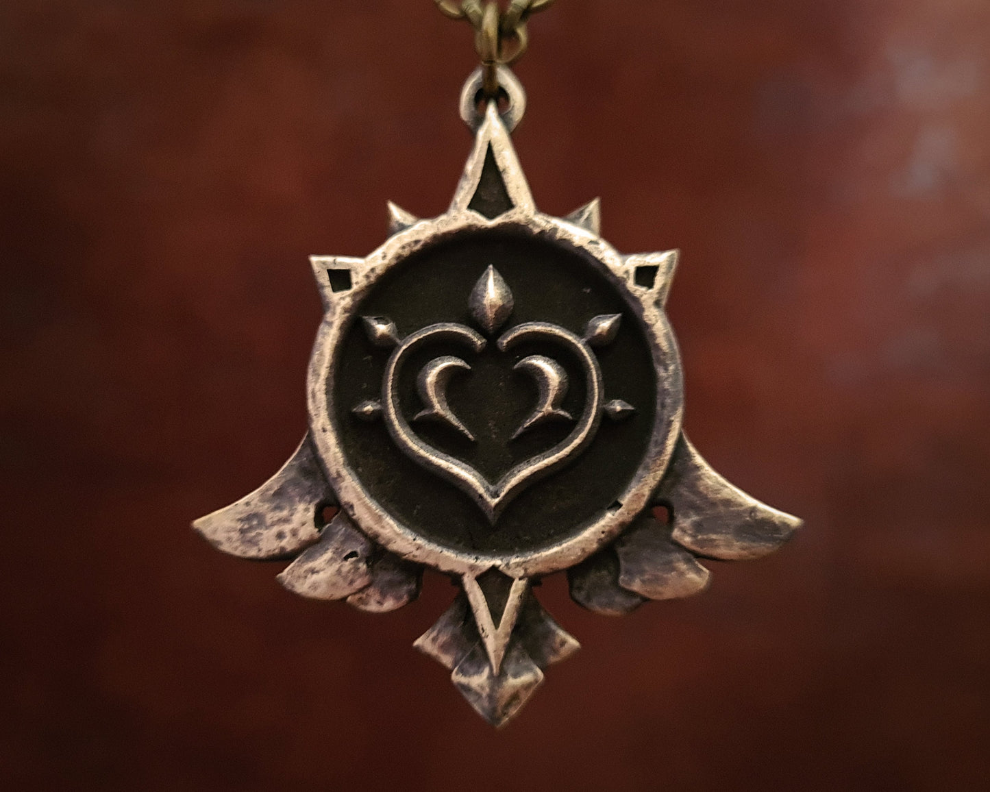 Genshin Impact Vision Real Metal Necklace Mondstadt Anemo Cryo Dendro Electro Geo Hydro Pyro Style Pendant Charm Jewelry - Baldur Jewelry