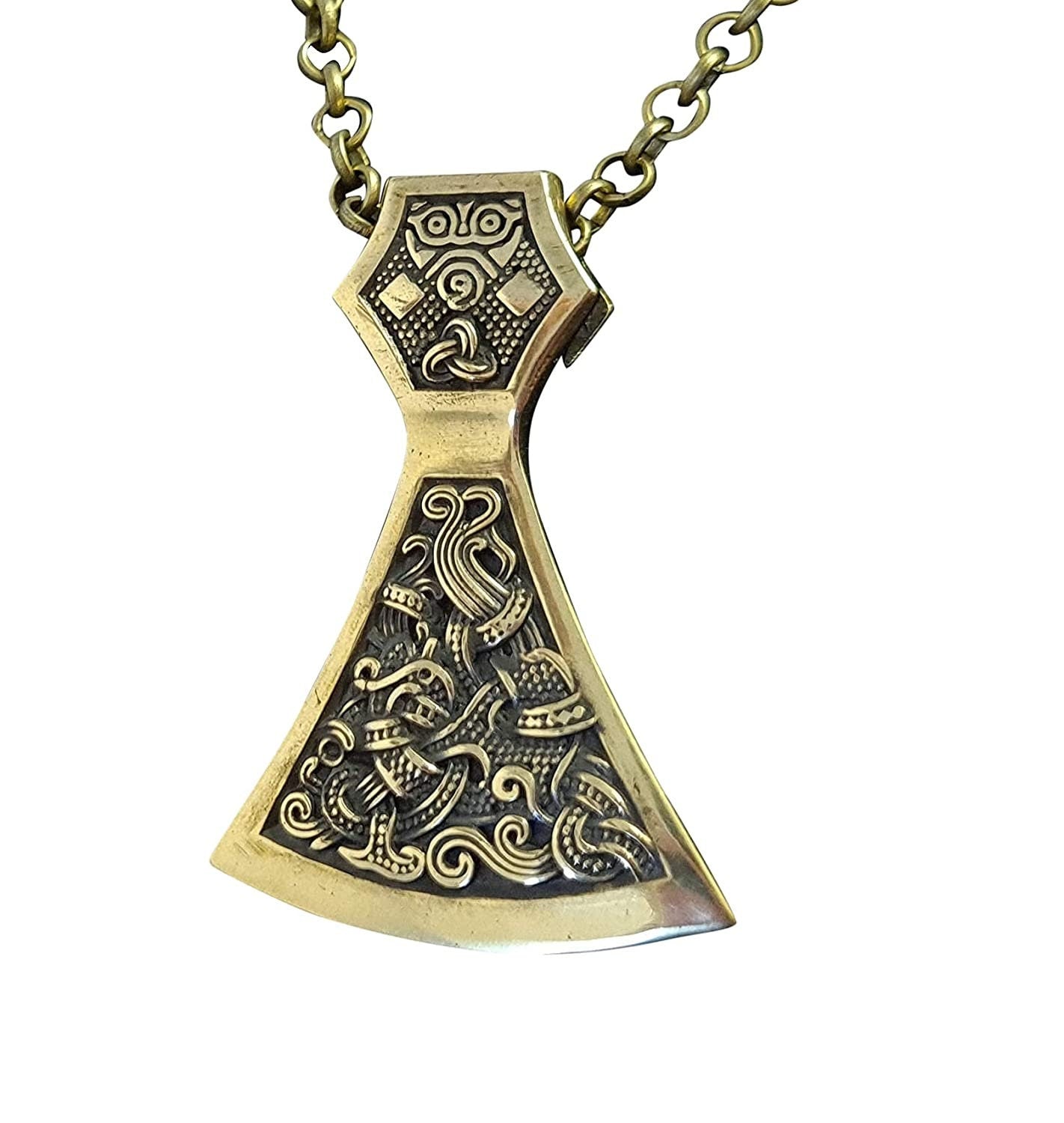 Viking Axe Pendant 925 Sterling Silver Warrior  Necklace Talisman Jewelry - Baldur Jewelry