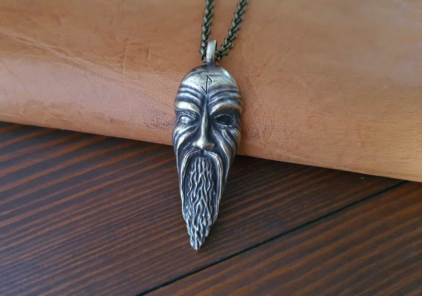 Odin Carved Statue For Altar and Praying For Norns For Good Luck - Baldur Jewelry