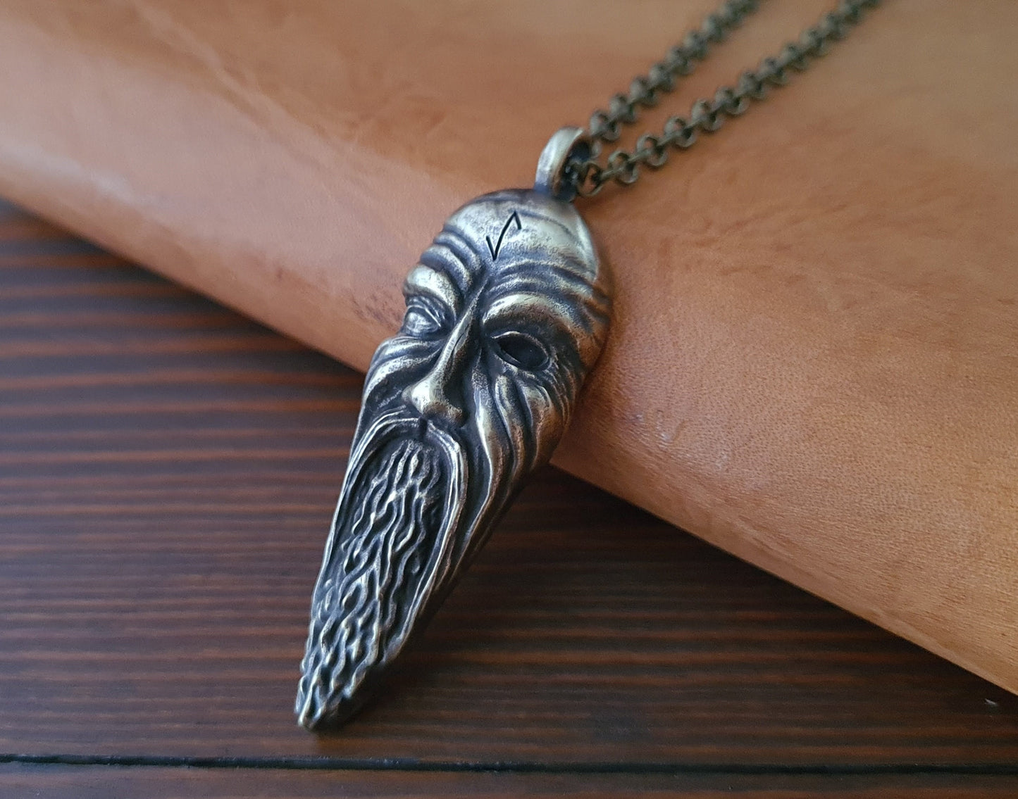 Odin Carved Statue For Altar and Praying For Norns For Good Luck - Baldur Jewelry