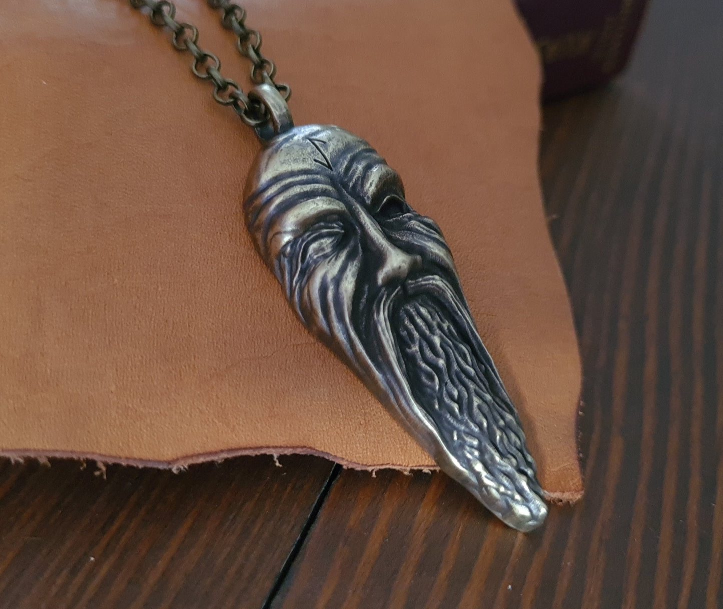 Odin Carved Statue For Altar and Praying For Norns For Good Luck - Baldur Jewelry