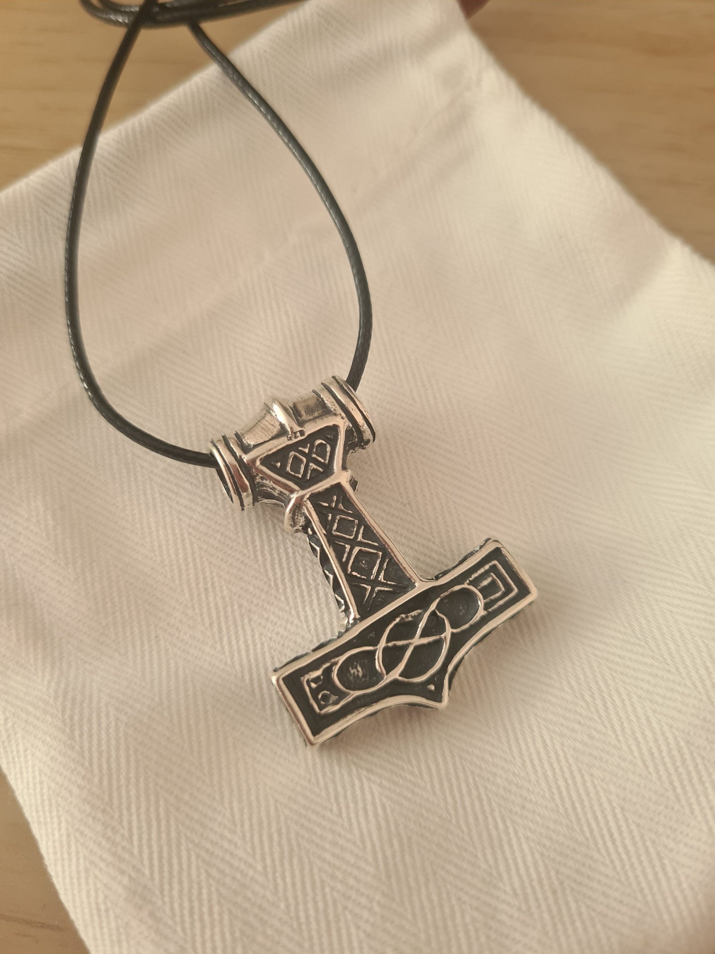 Thors Hammer Necklace 925 Sterling Silver 8th Century Odeshög Authentic Replica Viking Thor Hammer Mjölnir Mjolnir Pendant Amulet Jewelry - Baldur Jewelry
