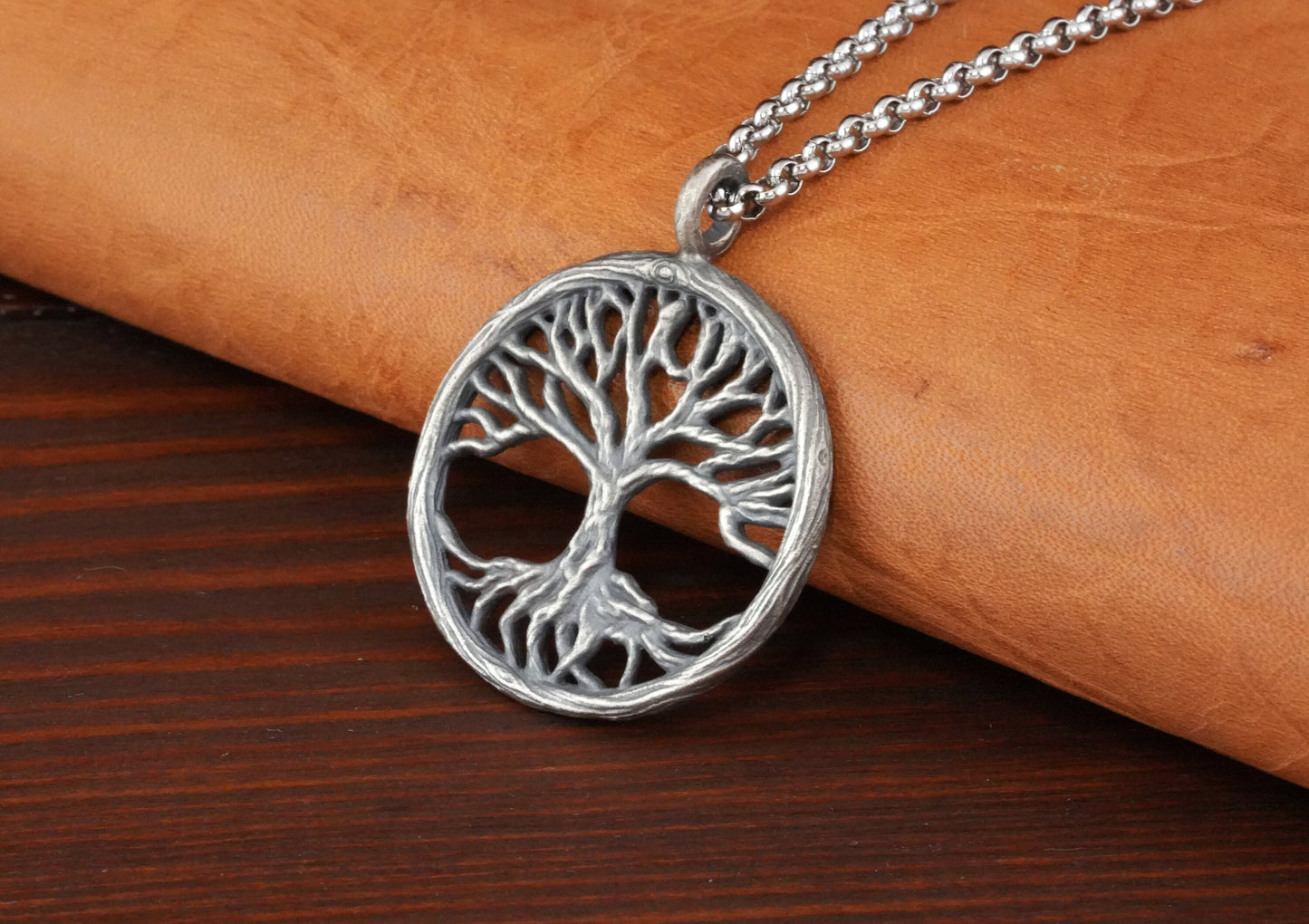 Viking Norse Yggdrasil Tree of Life Yggdrasil Pendant Necklace Jewelry Amulet - Baldur Jewelry