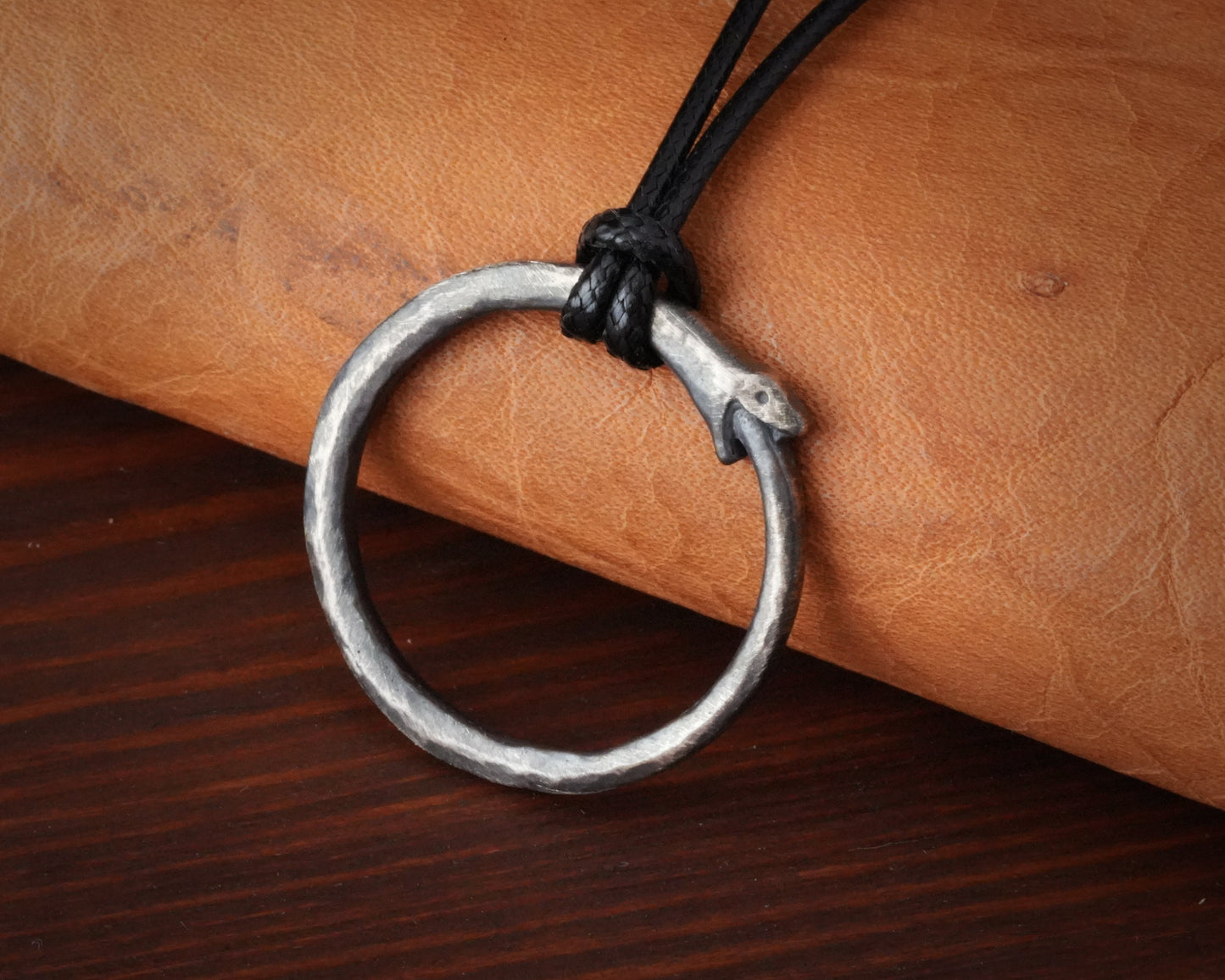 Ouroboros Snake Viper Ring Necklace Pendant Charm 925 Sterling silver Brass - Baldur Jewelry