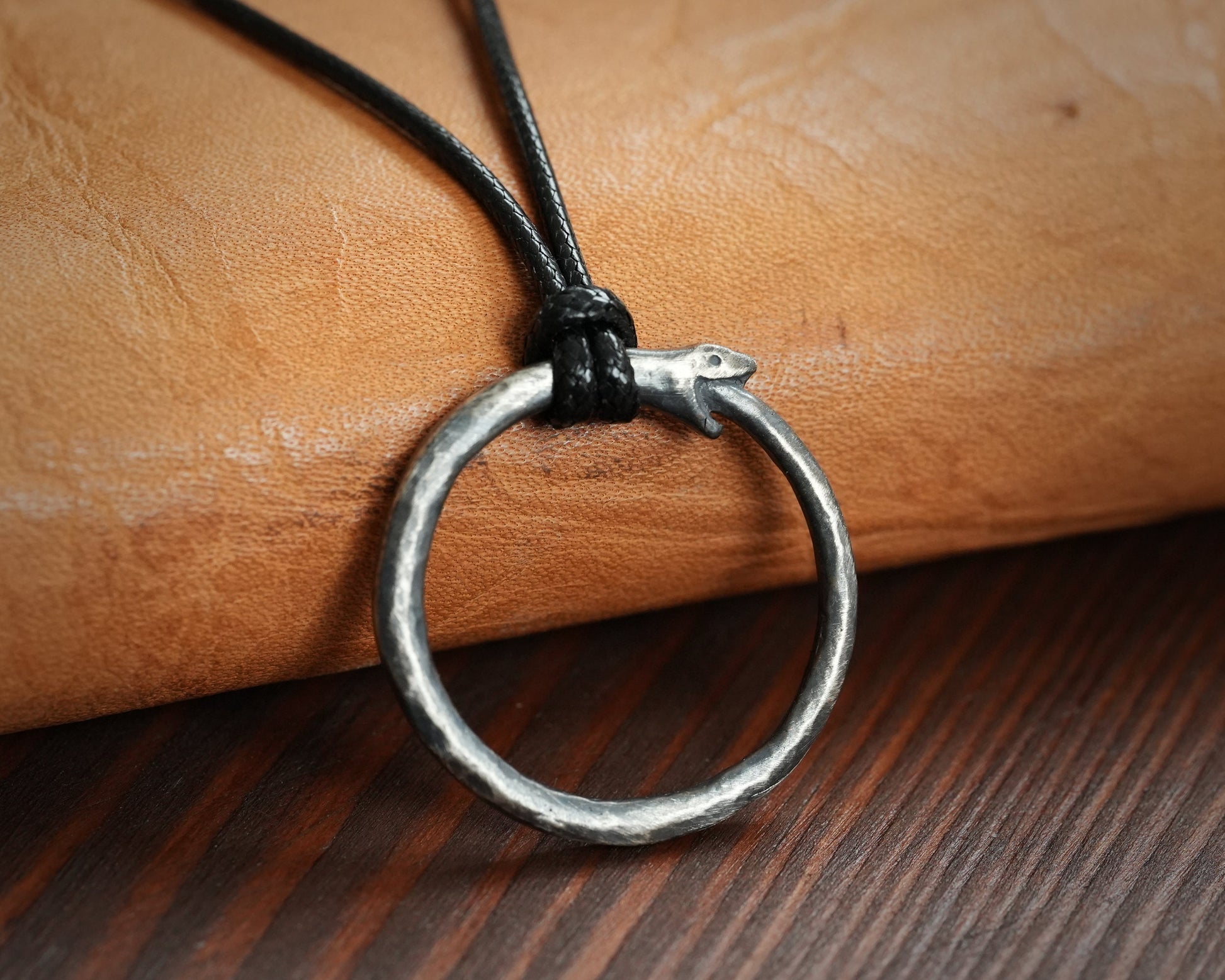 Ouroboros Snake Viper Ring Necklace Pendant Charm 925 Sterling silver Brass - Baldur Jewelry