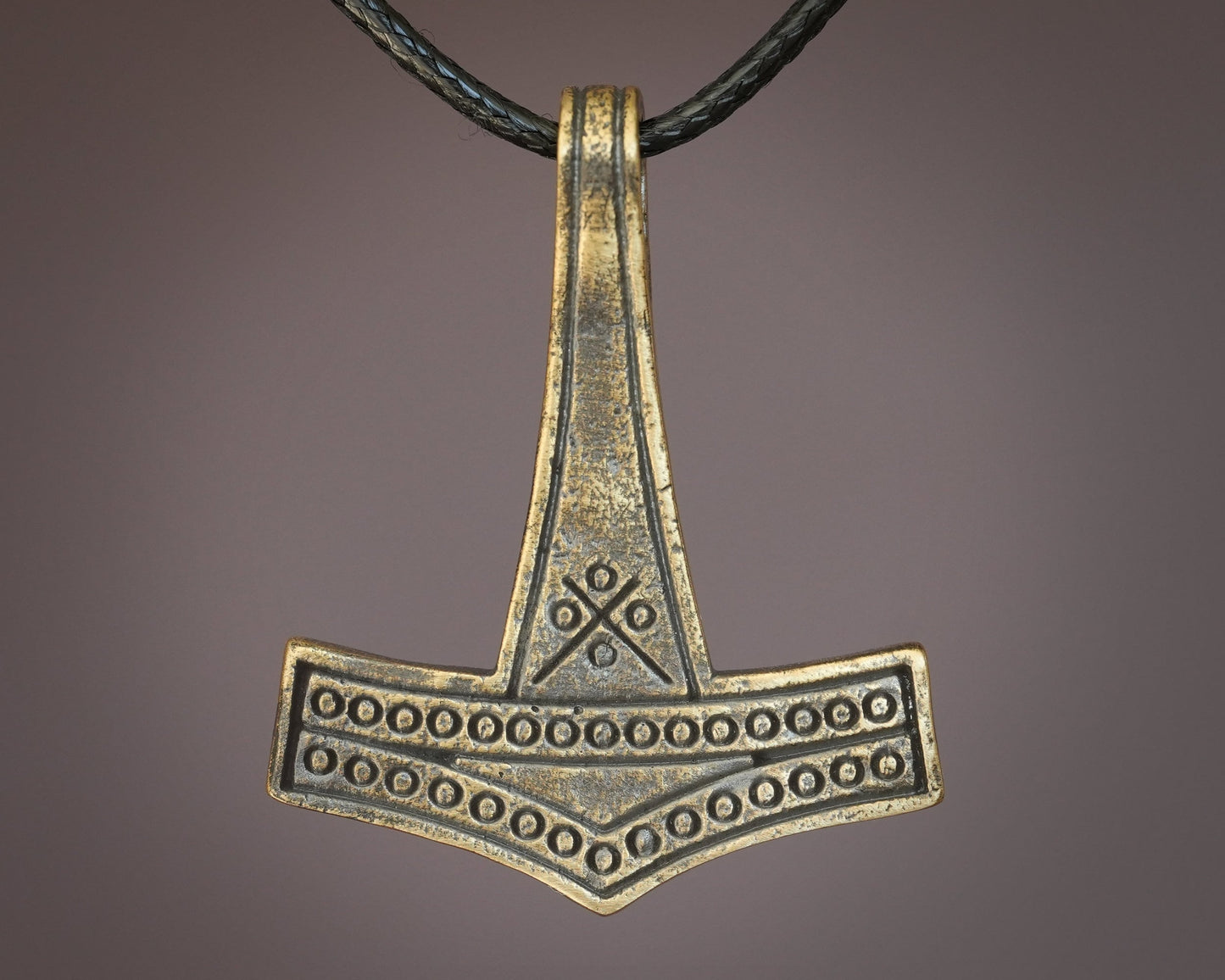 Romersdal Authentic Replica Thors Hammer Necklace Pendant Mjölnir Viking Norse Jewelry Thor Mjolnir Gifts for Men Brass 925 Sterling Silver - Baldur Jewelry