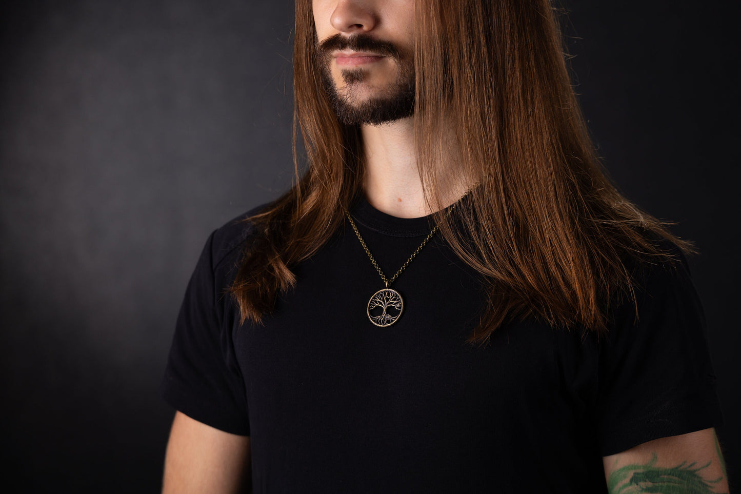 Viking Norse Yggdrasil Tree of Life Yggdrasil Pendant Necklace Jewelry Amulet - Baldur Jewelry