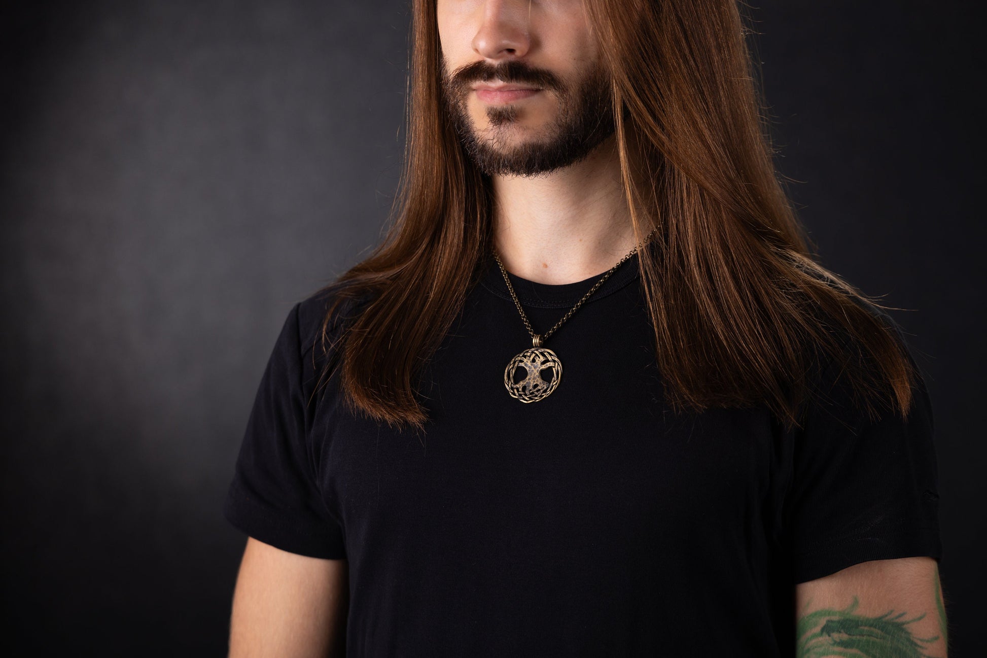 Viking Norse Yggdrasil Tree of Life Pendant Necklace Jewelry Amulet - Baldur Jewelry