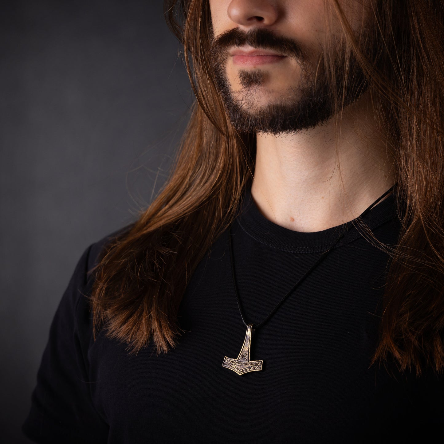 Romersdal Authentic Replica Thors Hammer Necklace Pendant Mjölnir Viking Norse Jewelry Thor Mjolnir Gifts for Men Brass 925 Sterling Silver - Baldur Jewelry
