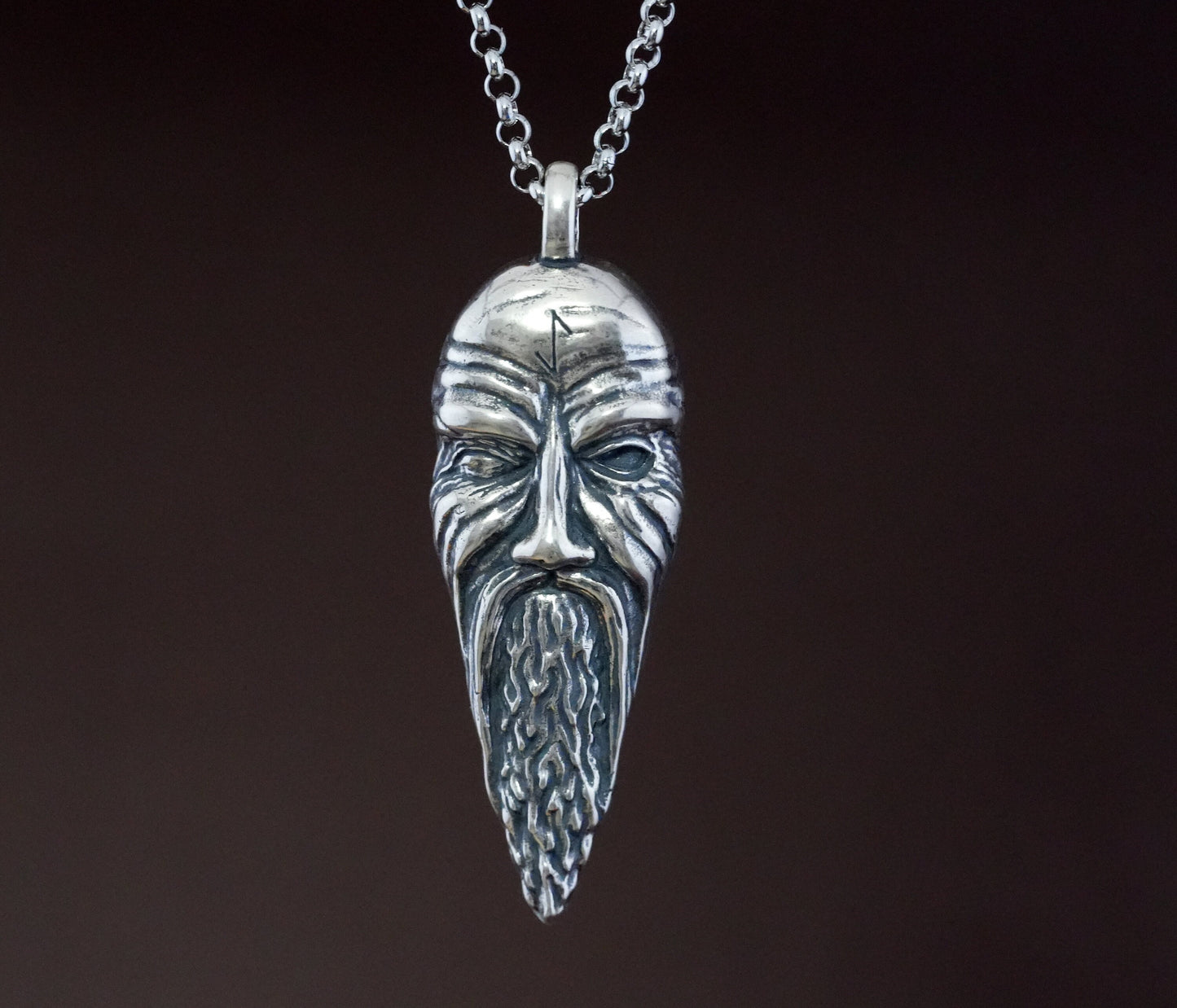 Odin Carved Statue For Altar and Praying For Norns For Good Luck - Baldur Jewelry