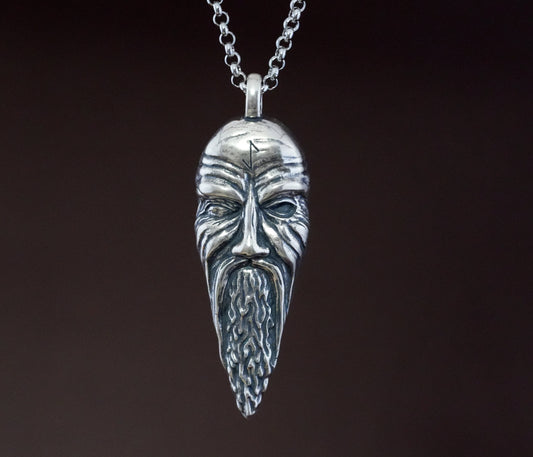 Odin Carved Statue For Altar and Praying For Norns For Good Luck - Baldur Jewelry