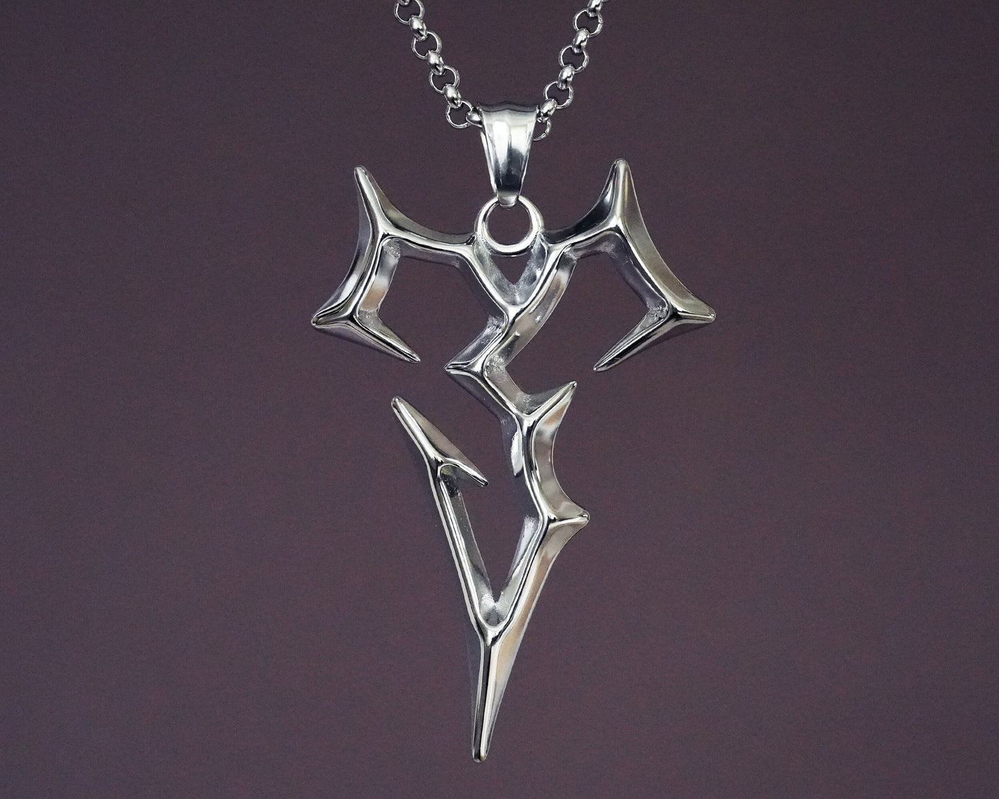 Grand collier Tidus en argent sterling de Final Fantasy X