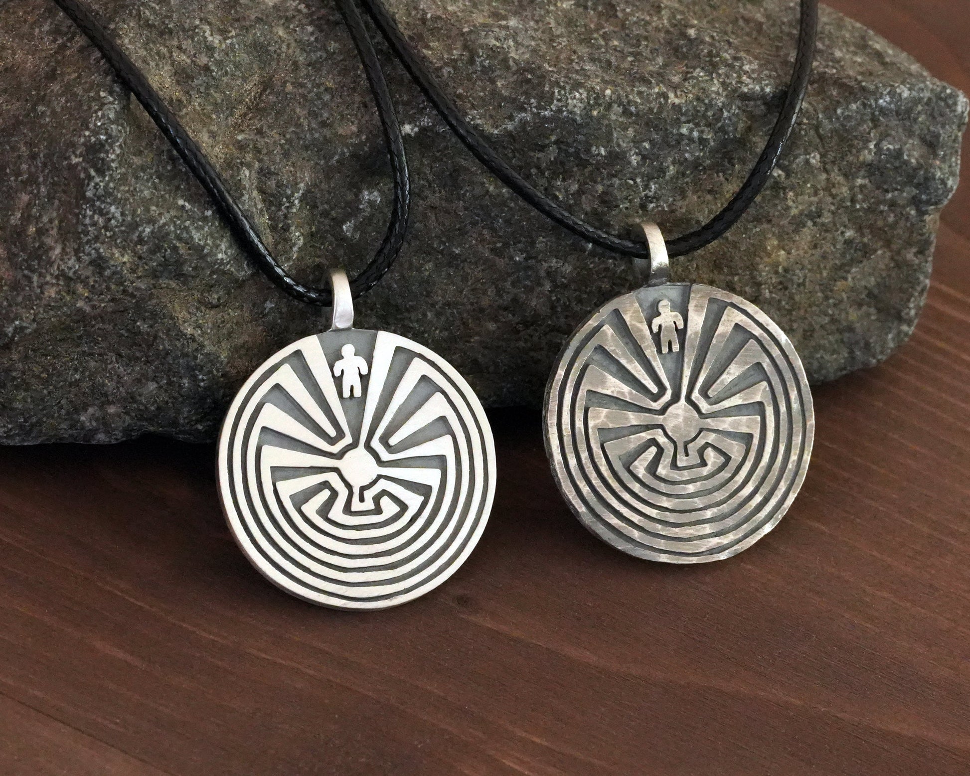 Man In The Maze Native  I'itoi Iʼithi litoi Pendant Necklace - Baldur Jewelry