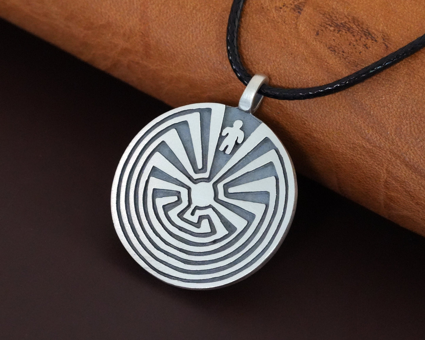 Man In The Maze Native I'itoi Iʼithi litoi Pendant Necklace - Baldur Jewelry